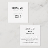 Eenvoudig Moderne Dank u Visitekaartjes (Voorkant / Achterkant)