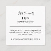 Eenvoudig Moderne Dank u Visitekaartjes (Achterkant)