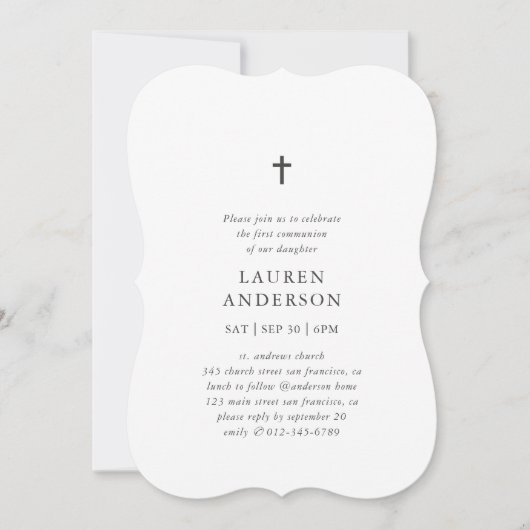 Eenvoudig moderne e-mails met hyperlinks kaart (Voorkant)