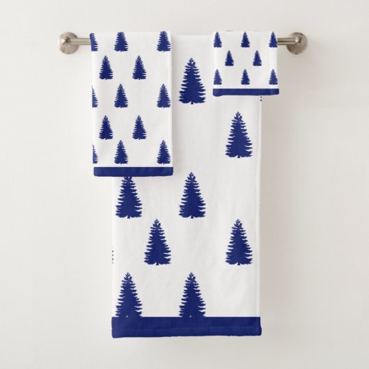 Eenvoudig Moderne Elegante Kerstdennen Bad Handdoek (Insitu)
