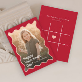 Eenvoudig moderne kinderfoto klaslokaal Valentijns Notitiekaartje