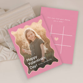 Eenvoudig moderne kinderfoto klaslokaal Valentijns Notitiekaartje