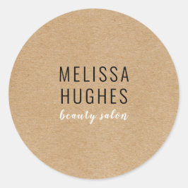 Eenvoudig Moderne Landelijke Zakelijke Ronde Sticker