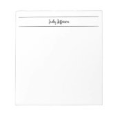 Eenvoudig Moderne Minimalistische Handgeschreven L Notitieblok (Voorkant)