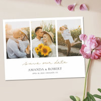 Eenvoudig Moderne multi-fotocollage slaat de datum