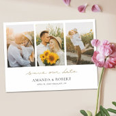 Eenvoudig Moderne multi-fotocollage slaat de datum Magnetische Uitnodiging