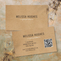 Eenvoudig Moderne Rustieke Kraft QR-code