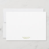 Eenvoudig Moderne uitnodiging tot Baby shower - Jo (Achterkant)