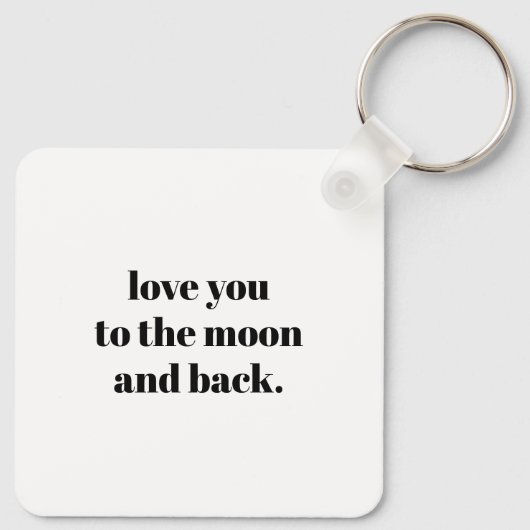 Eenvoudig Moderne Vaderdag Beste vader ooit Sleutelhanger (Achterkant)