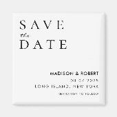 Eenvoudig Moderne Weddenschap Sparen de Datum Magneet (Voorkant)
