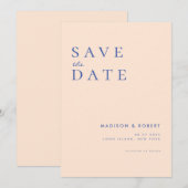 Eenvoudig Moderne Weddenschap Sparen de Datum Save The Date (Voorkant / Achterkant)