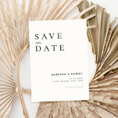 Eenvoudig Moderne Weddenschap Sparen de Datum Save The Date