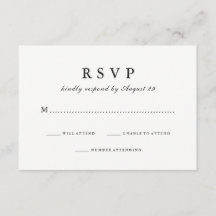 Eenvoudig Modieuze de | Zwart-witte Reactie van