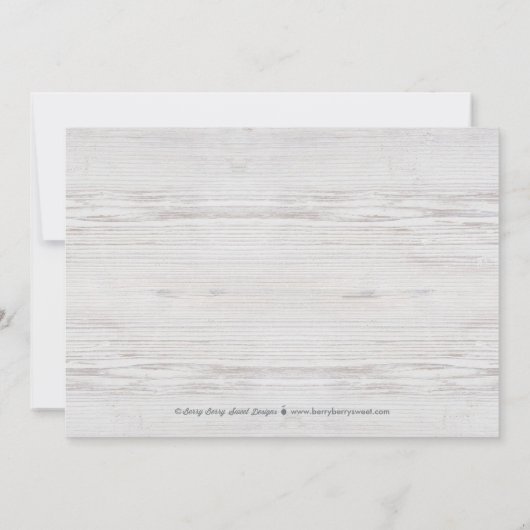 Eenvoudig moeiteloos huwelijk sparen de datumkaart save the date (Achterkant)