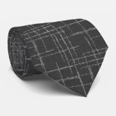 Eenvoudig monochroom grijs stropdas (Opgerold)