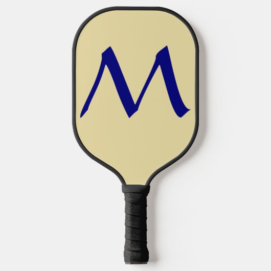 Eenvoudig Monogram Aangepast Pickleball Paddle (Voorkant)