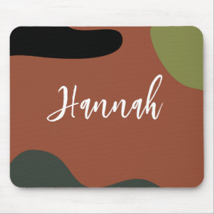 Eenvoudig monogram Abstract en kleuren voor minima Muismat