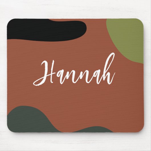 Eenvoudig monogram Abstract en kleuren voor minima Muismat (Voorkant)