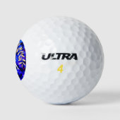 Eenvoudig Monogram Blauw Golfballen (Logo)