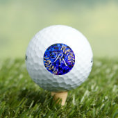 Eenvoudig Monogram Blauw Golfballen (Insitu Shirt)