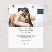 Eenvoudig Monogram budget Weddenschap Bespaar de D Flyer (Achterkant)