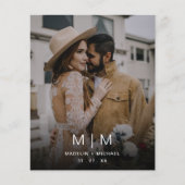 Eenvoudig Monogram budget Weddenschap Bespaar de D Flyer (Voorkant)