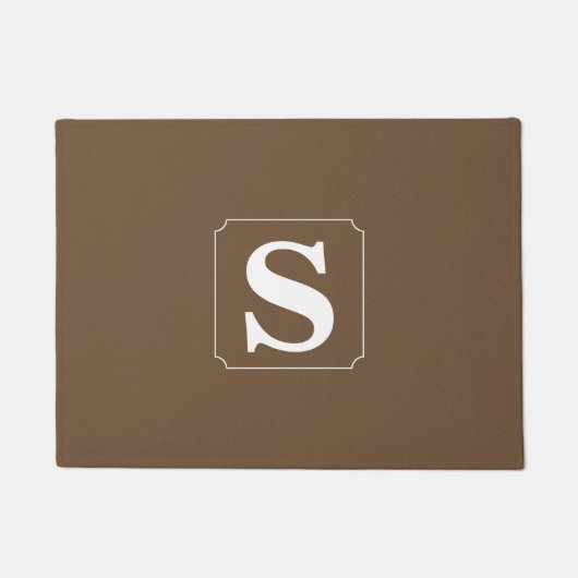 Eenvoudig Monogram Deurmat (Voorkant)