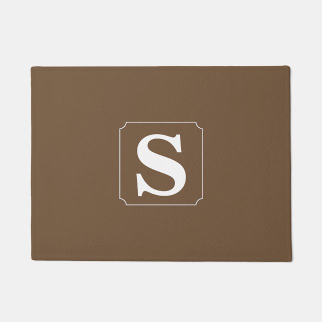 Eenvoudig Monogram Deurmat (Voorkant)