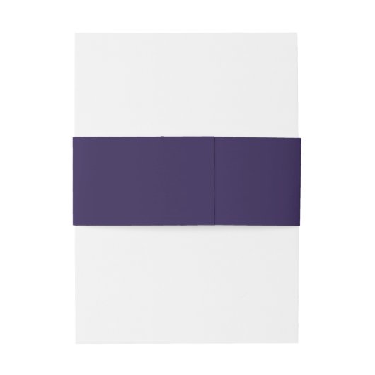 Eenvoudig monogram donker paarse uitnodigen buikba uitnodigingen wikkel (Achterkant Voorbeeld)