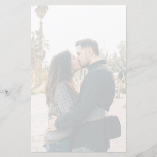 Eenvoudig Monogram donker Rood Foto Weduwschap (Achterkant)