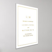 Eenvoudig Monogram Elegante Bruiloft Folie Afdrukken (Laagn)