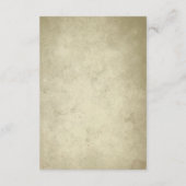 Eenvoudig Monogram |  gegevens over papierontvangs Informatiekaartje (Achterkant)