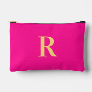 Eenvoudig Monogram Hot Pink Etui