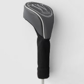 Eenvoudig monogram Initiaal en naam Golfheadcover (Schuin)