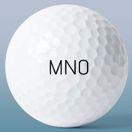 Eenvoudig Monogram Initiaal Golfballen