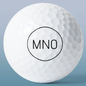 Eenvoudig Monogram Initiaal Golfballen