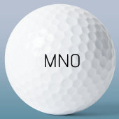 Eenvoudig Monogram Initiaal Golfballen