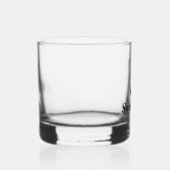 Eenvoudig Monogram Initiaal Naam Whisky Glas (Rechts)