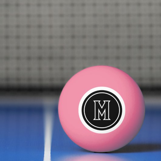 EENVOUDIG MONOGRAM INITIAAL PINGPONGBAL (Net)