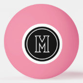 EENVOUDIG MONOGRAM INITIAAL PINGPONGBAL (Achterkant)