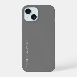 Eenvoudig Monogram iPhone 15 Case