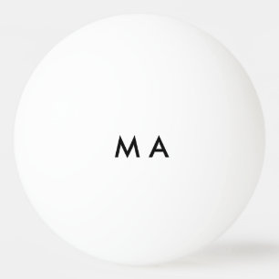 Eenvoudig monogram jouw naam letter man minimaal t pingpongbal