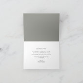 Eenvoudig monogram Kader 4 Multifoto Moderne bruil Bedankkaart (Binnen)