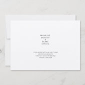 Eenvoudig Monogram Kraftpapier Huwelijk Opslaan de Save The Date (Achterkant)
