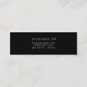 Eenvoudig Monogram Mini Visitekaartje (Achterkant)