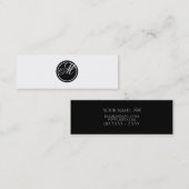 Eenvoudig Monogram Mini Visitekaartje (Voorkant / Achterkant)