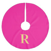 Eenvoudig Monogram Moderne Kerstmis Kerstboom Rok (Voorkant)