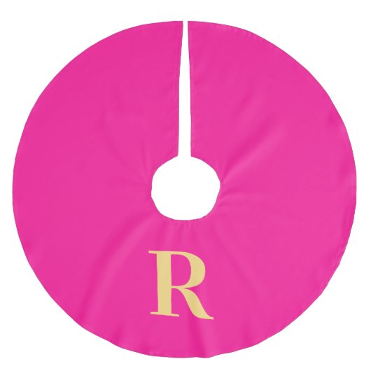 Eenvoudig Monogram Moderne Kerstmis Kerstboom Rok (Voorkant)