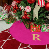 Eenvoudig Monogram Moderne Kerstmis Kerstboom Rok