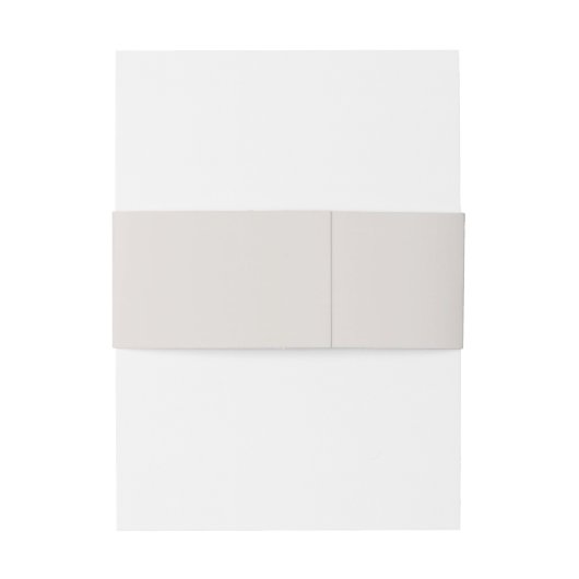 Eenvoudig Monogram off-White Ivory Wedding Uitnodigingen Wikkel (Achterkant Voorbeeld)